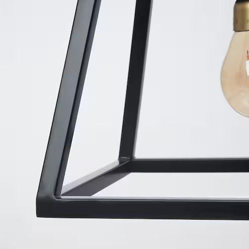 IKEA FELSISK Pendant lamp with 4 lamps, black, 32 "