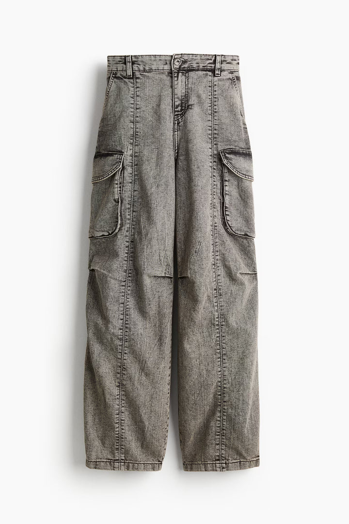 H&M Baggy Low Cargo Jeans