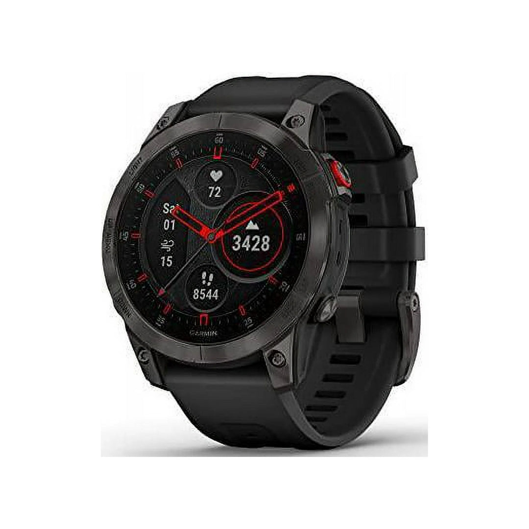 Garmin epix Gen 2, Premium active smartwatch, Health and wellness features, touchscreen AMOLED display, adventure watch with advanced features, black titanium
