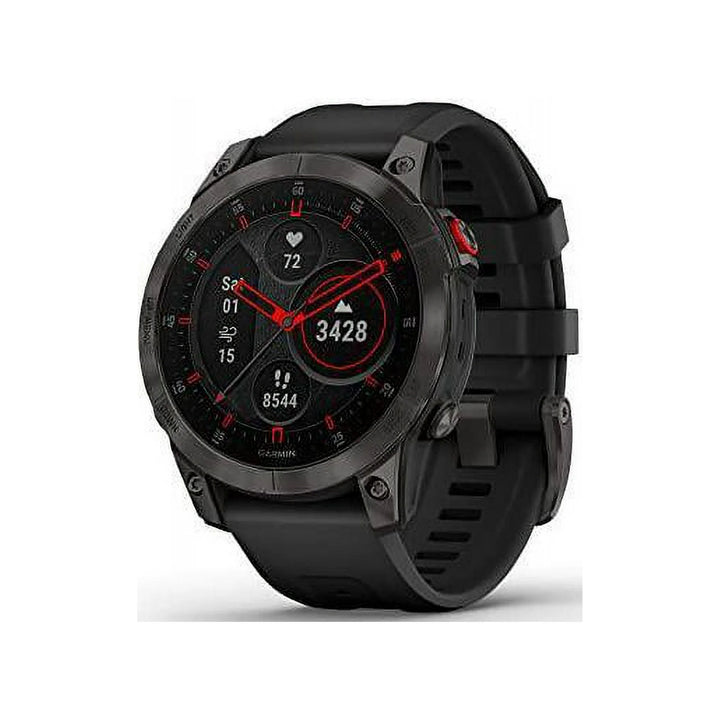 Garmin epix Gen 2, Premium active smartwatch, Health and wellness features, touchscreen AMOLED display, adventure watch with advanced features, black titanium
