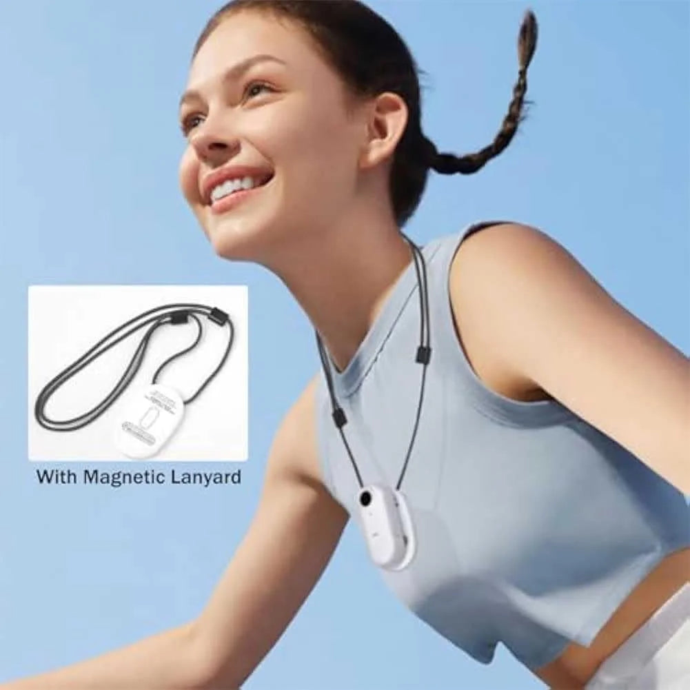 ‎HONGYUE Gosnap - Go Snap Camera, Go Snap Body Cam, Gosnap - Thumb Camera, HD 1080P/4K Pocket Action Cam, Wearable Necklace with 360° RotationSpring Clip, Mount Anywhere, Hands-Free POV Recording (White-1080P)