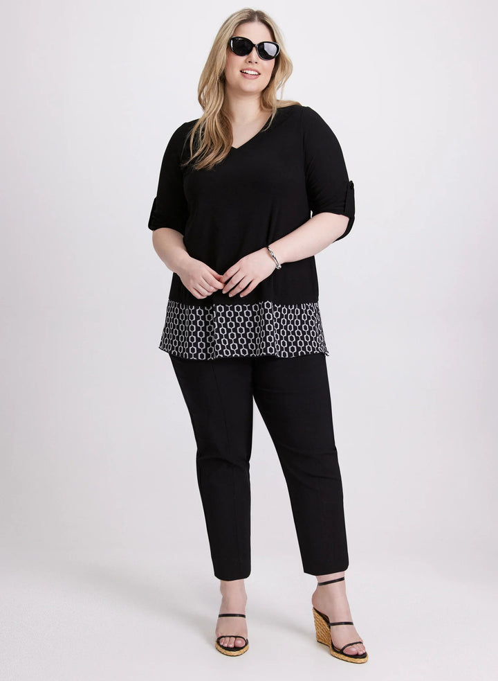 LAURA 3/4 Sleeve Crepe Top