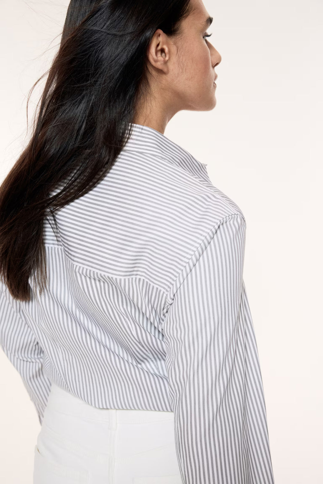 H&M Fitted Poplin Shirt