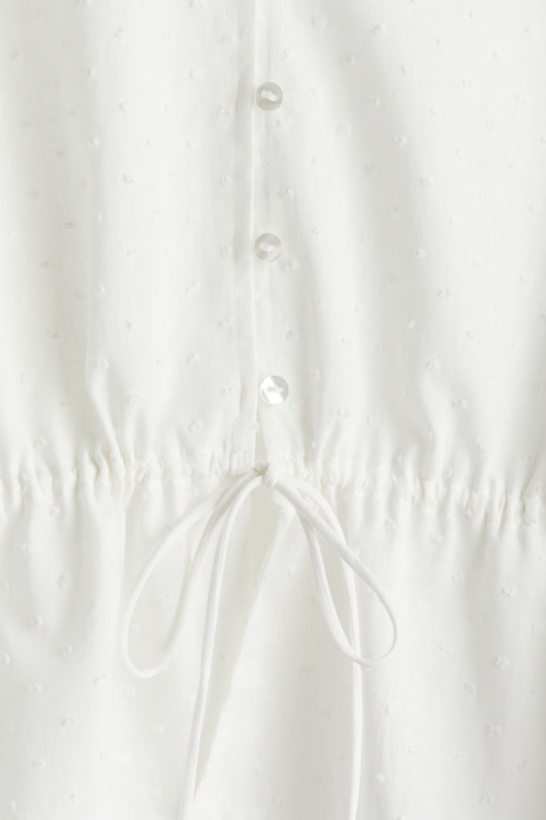 H&M Puff-Sleeved Cotton Blouse
