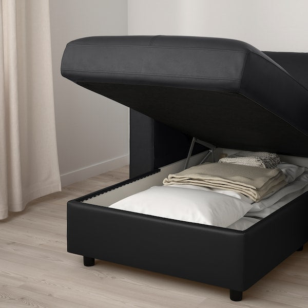 IKEA FINNALA Chaise, Grann/Bomstad black
