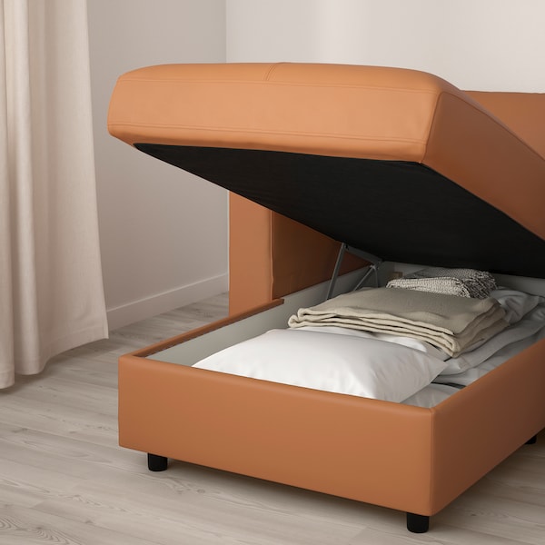 IKEA FINNALA Chaise, Grann/Bomstad golden brown