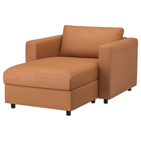 IKEA FINNALA Chaise, Grann/Bomstad golden brown