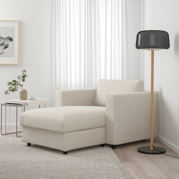 IKEA FINNALA Chaise, Gunnared beige