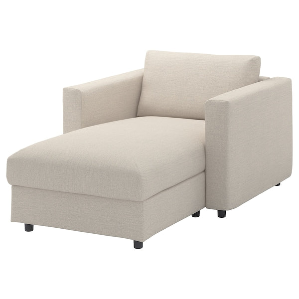 IKEA FINNALA Chaise, Gunnared beige
