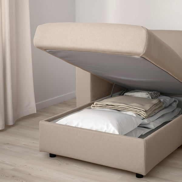 IKEA FINNALA Sectional, 5-seat corner, with chaise/Tallmyra beige
