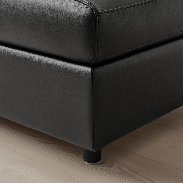 IKEA FINNALA Sofa with chaise, with headrest/Grann/Bomstad black
