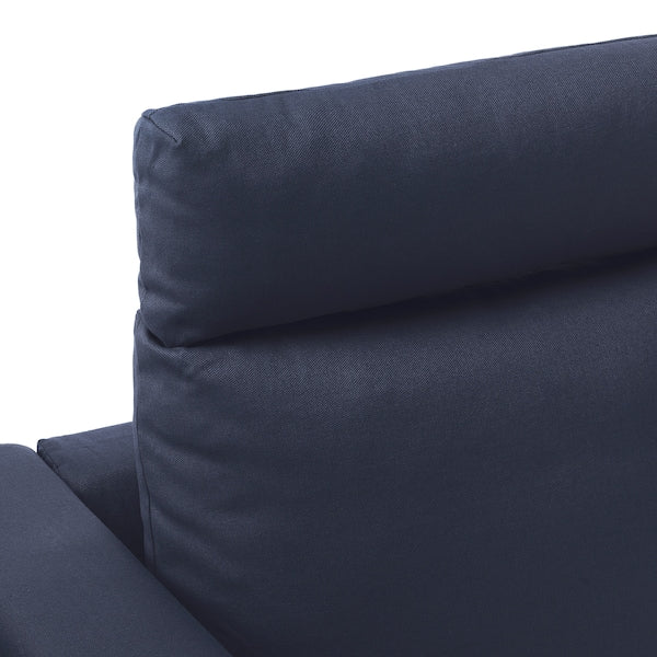 IKEA FINNALA Sofa, with headrest/Orrsta black-blue