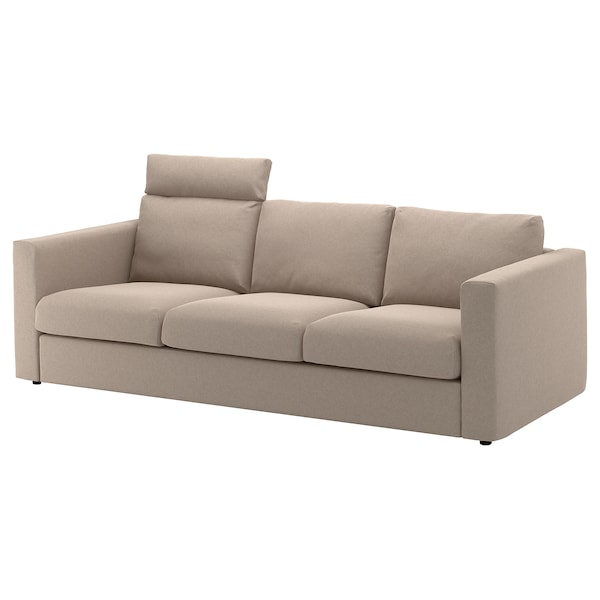 IKEA FINNALA Sofa, with headrest/Tallmyra beige