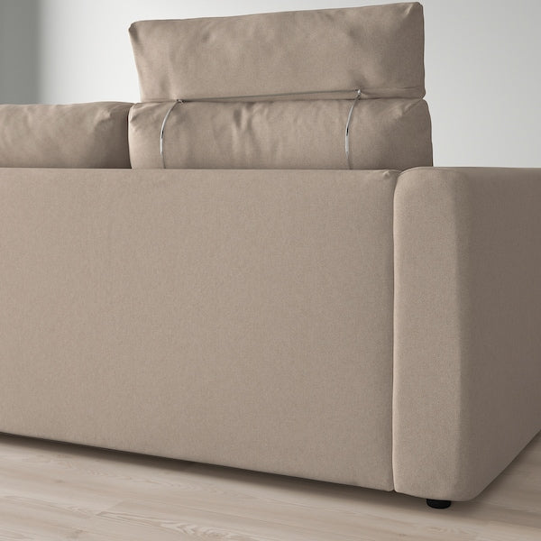 IKEA FINNALA Sofa, with headrest/Tallmyra beige