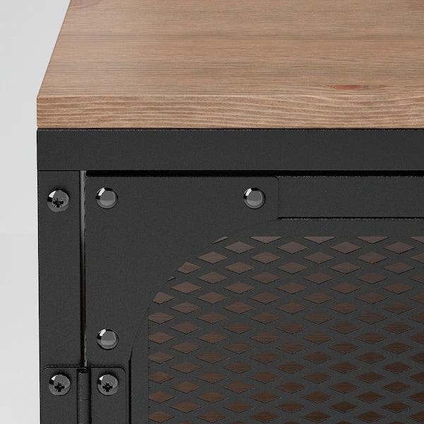 IKEA FJÄLLBO TV unit, black, 78x17 3/4x21 1/4 "