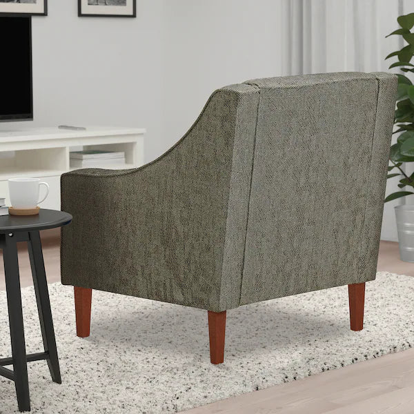 IKEA FLINSHULT Armchair, brown/beige