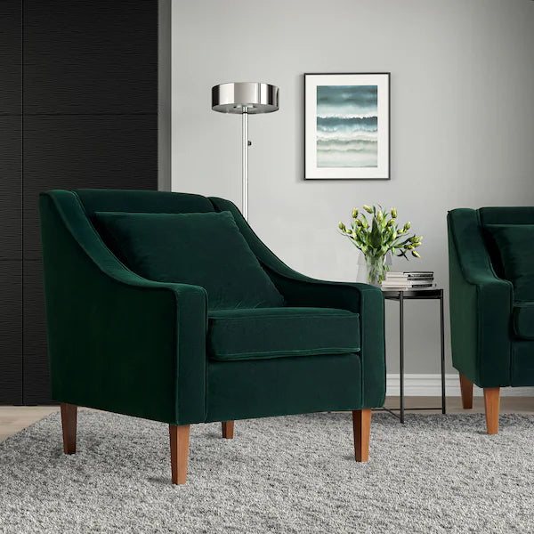 IKEA FLINSHULT Armchair, Djuparp dark green