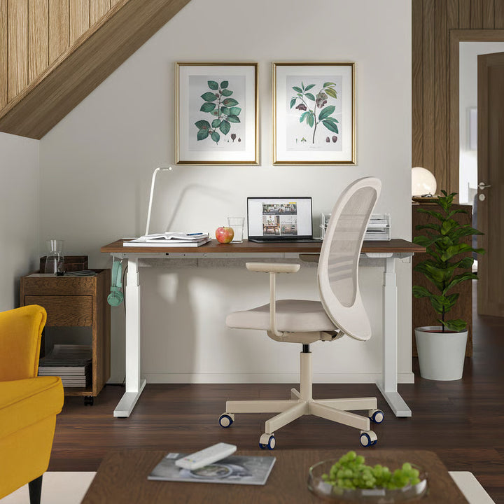 Ikea FLINTAN Office chair with armrests, beige