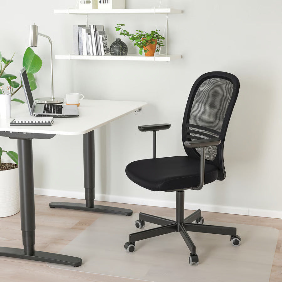 Ikea FLINTAN Office chair with armrests, beige