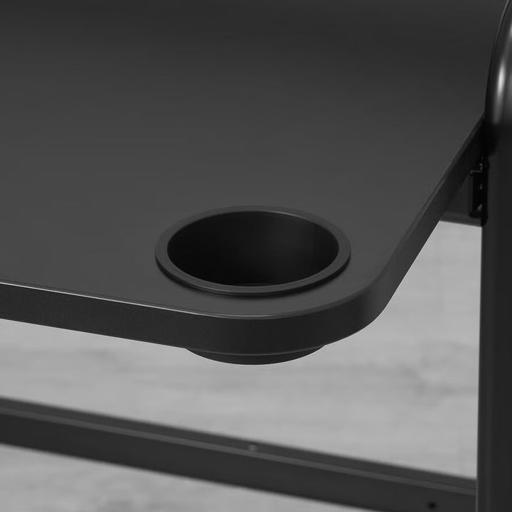 IKEA FREDDE Gaming desk, black, 55 1/8x29 1/8x28 3/4 "