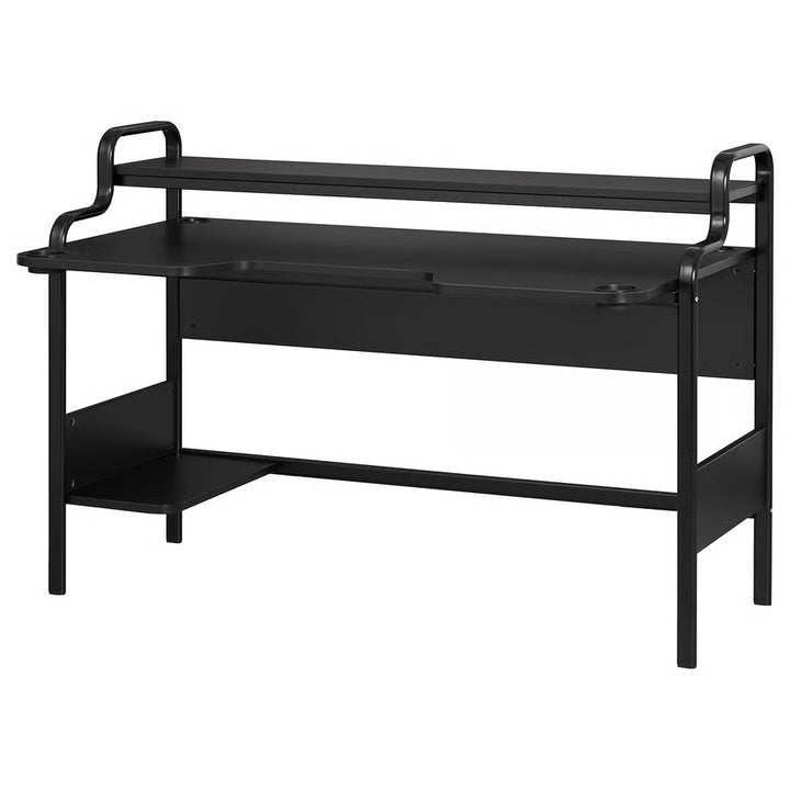 IKEA FREDDE Gaming desk, black, 55 1/8x29 1/8x28 3/4 "