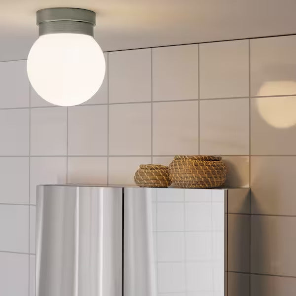 IKEA FRIHULT Ceiling/wall lamp, stainless steel color