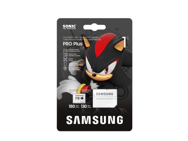 Samsung PRO Plus Sonic the Hedgehog™ + Adapter microSDXC 1TB