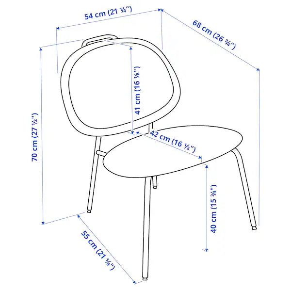 IKEA GÄVLE Chair, Diseröd red