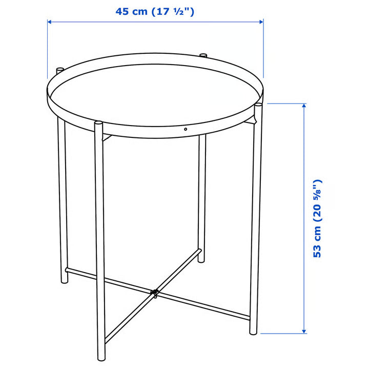 IKEA GLADOM Tray table, 17 1/2x20 5/8 "