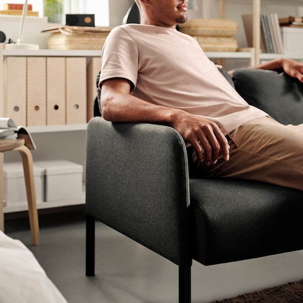 IKEA GLOSTAD Loveseat, Knisa dark gray