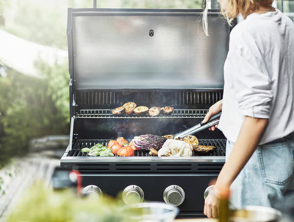 IKEA GRILLSKÄR Outdoor kitchen, stainless steel, 96 1/8x24 "