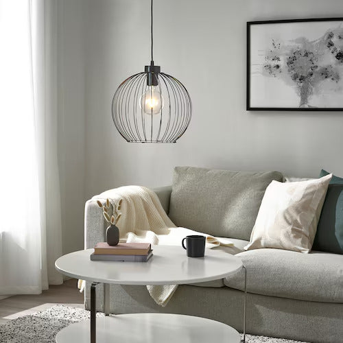 IKEA GRINDFALLET Pendant lamp, black, 12 "