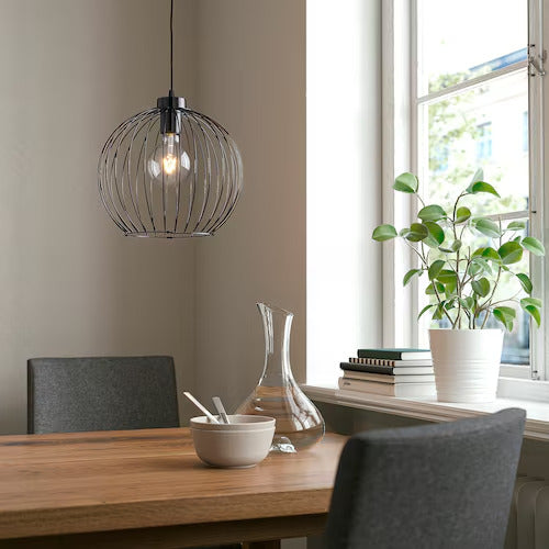 IKEA GRINDFALLET Pendant lamp, black, 12 "