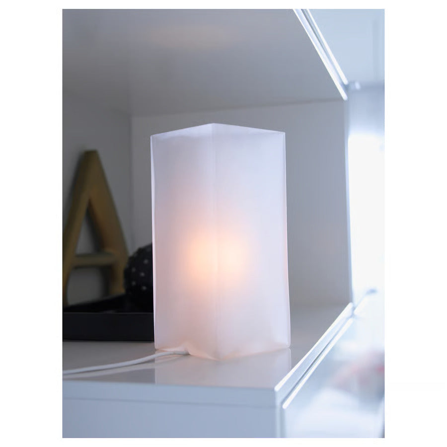 IKEA GRÖNÖ Table lamp, frosted glass white, 9 "