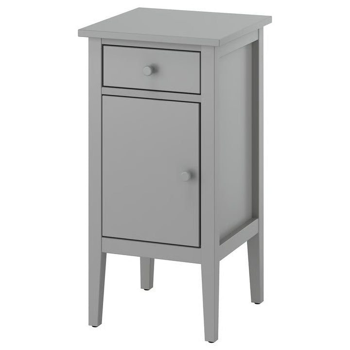 IKEA GULLABERG Nightstand, with 1 drawer with door/gray, 15x15 3/4x29 1/2 "