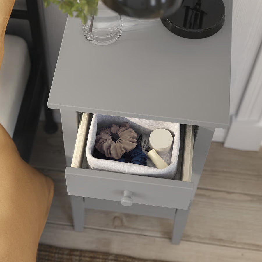 IKEA GULLABERG Nightstand, with 1 drawer with door/gray, 15x15 3/4x29 1/2 "