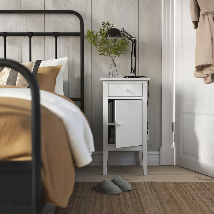 IKEA GULLABERG Nightstand, with 1 drawer with door/gray, 15x15 3/4x29 1/2 "