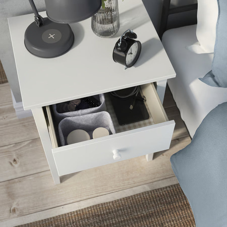 IKEA GULLABERG Nightstand, with 1 drawer with shelf/gray, 20 7/8x16 7/8x27 1/8 "