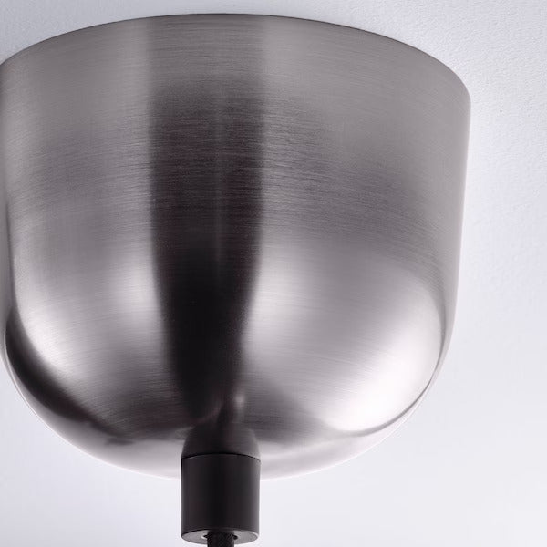 IKEA HÅRMÖJA Chandelier, 6-armed, brushed stainless steel, 24 "