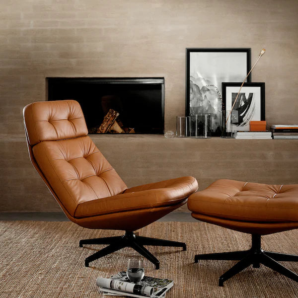 IKEA HAVBERG Swivel chair, Grann/Bomstad golden brown