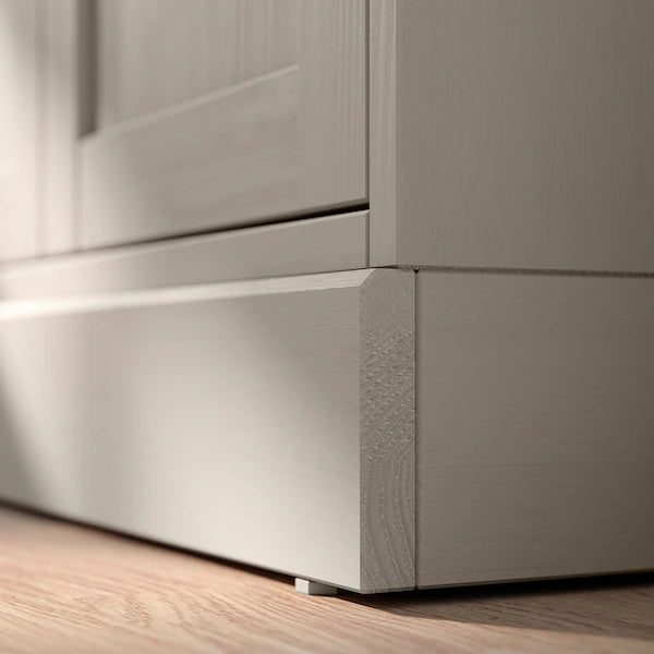 IKEA HAVSTA TV storage combination/glass doors, gray-beige, 126 3/4x18 1/2x83 1/2 "