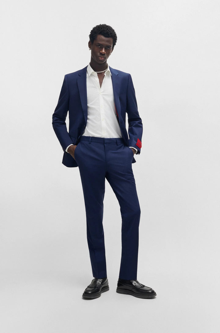 Hugo Slim-fit trousers in performance-stretch wool