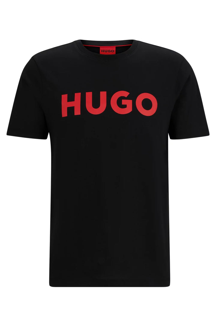 HUGO REGULAR-FIT T-SHIRT IN COTTON JERSEY WITH LOGO PRINT