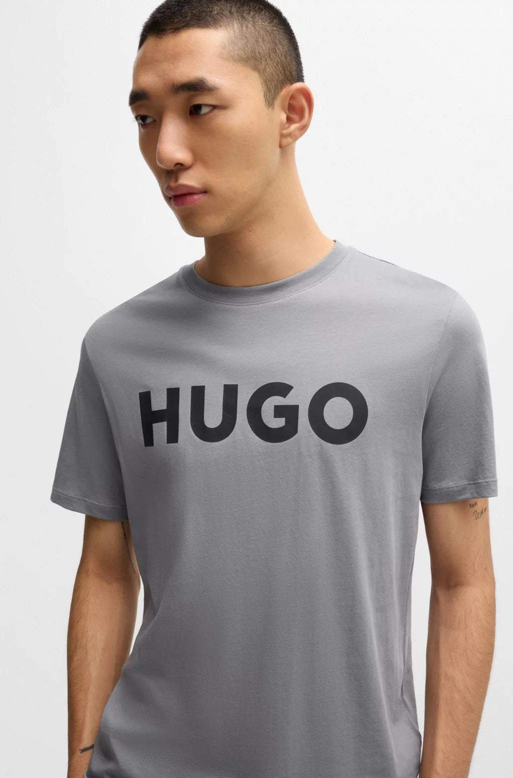 HUGO REGULAR-FIT T-SHIRT IN COTTON JERSEY WITH LOGO PRINT