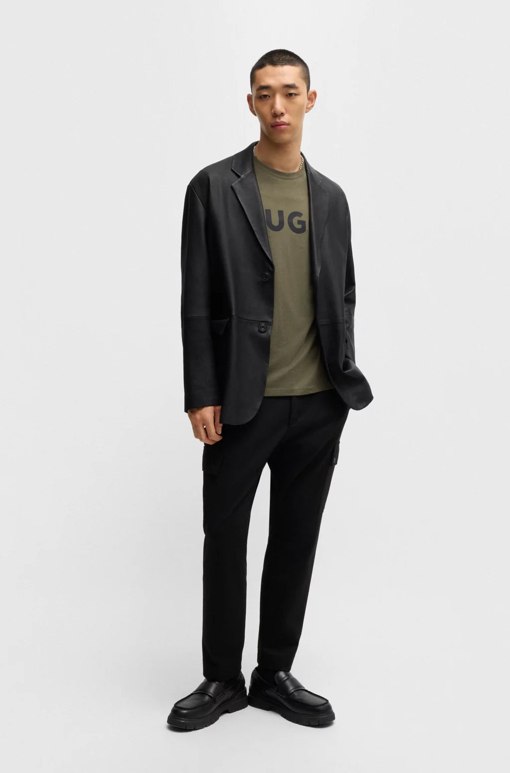 HUGO REGULAR-FIT T-SHIRT IN COTTON JERSEY WITH LOGO PRINT