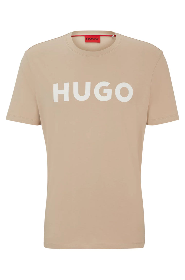 HUGO REGULAR-FIT T-SHIRT IN COTTON JERSEY WITH LOGO PRINT