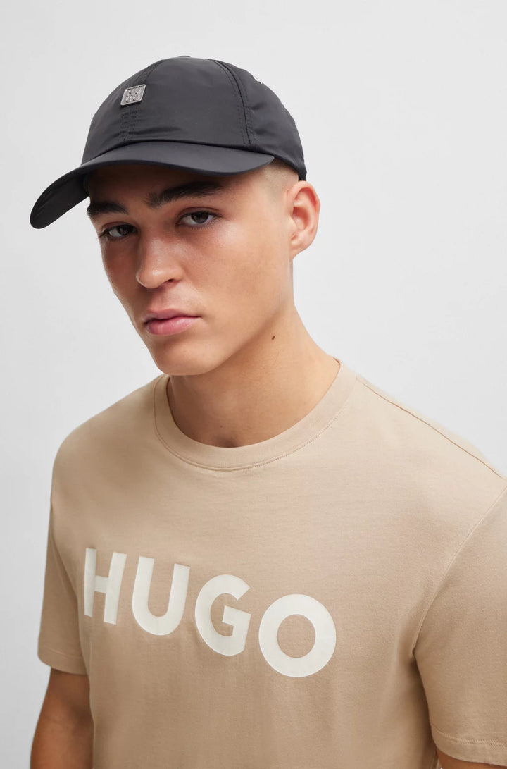 HUGO REGULAR-FIT T-SHIRT IN COTTON JERSEY WITH LOGO PRINT