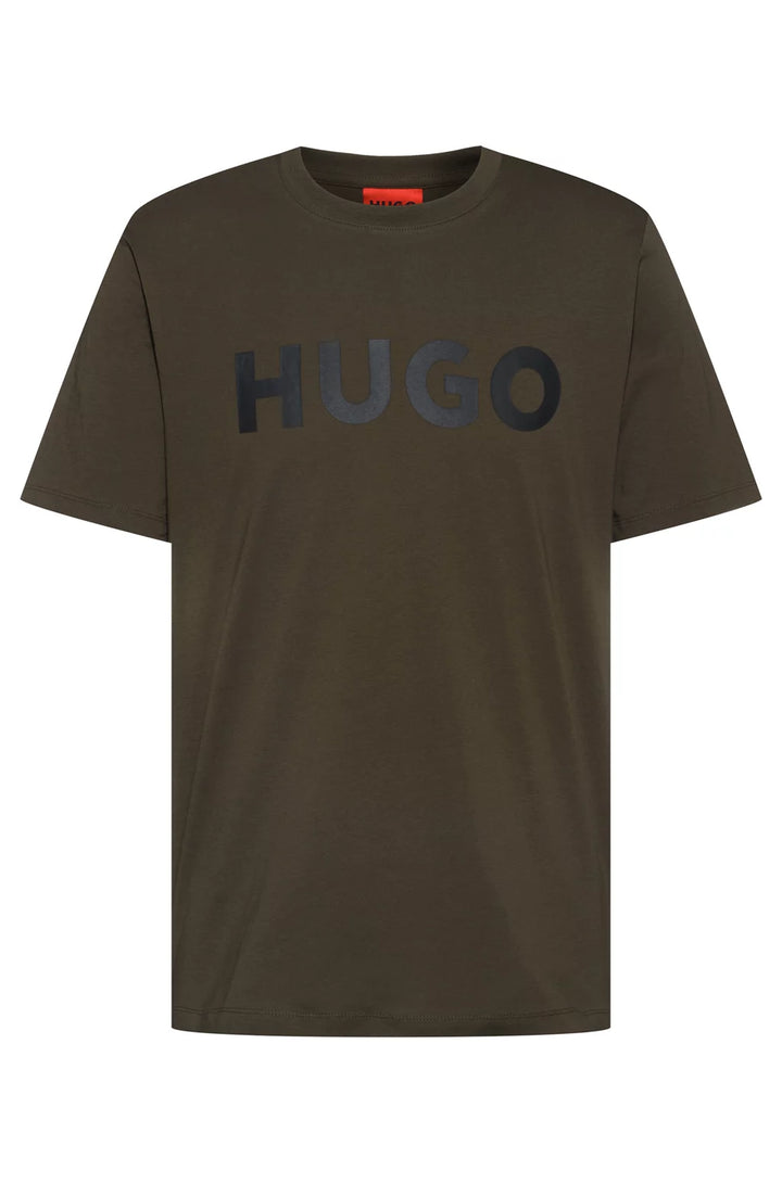 HUGO REGULAR-FIT T-SHIRT IN COTTON JERSEY WITH LOGO PRINT