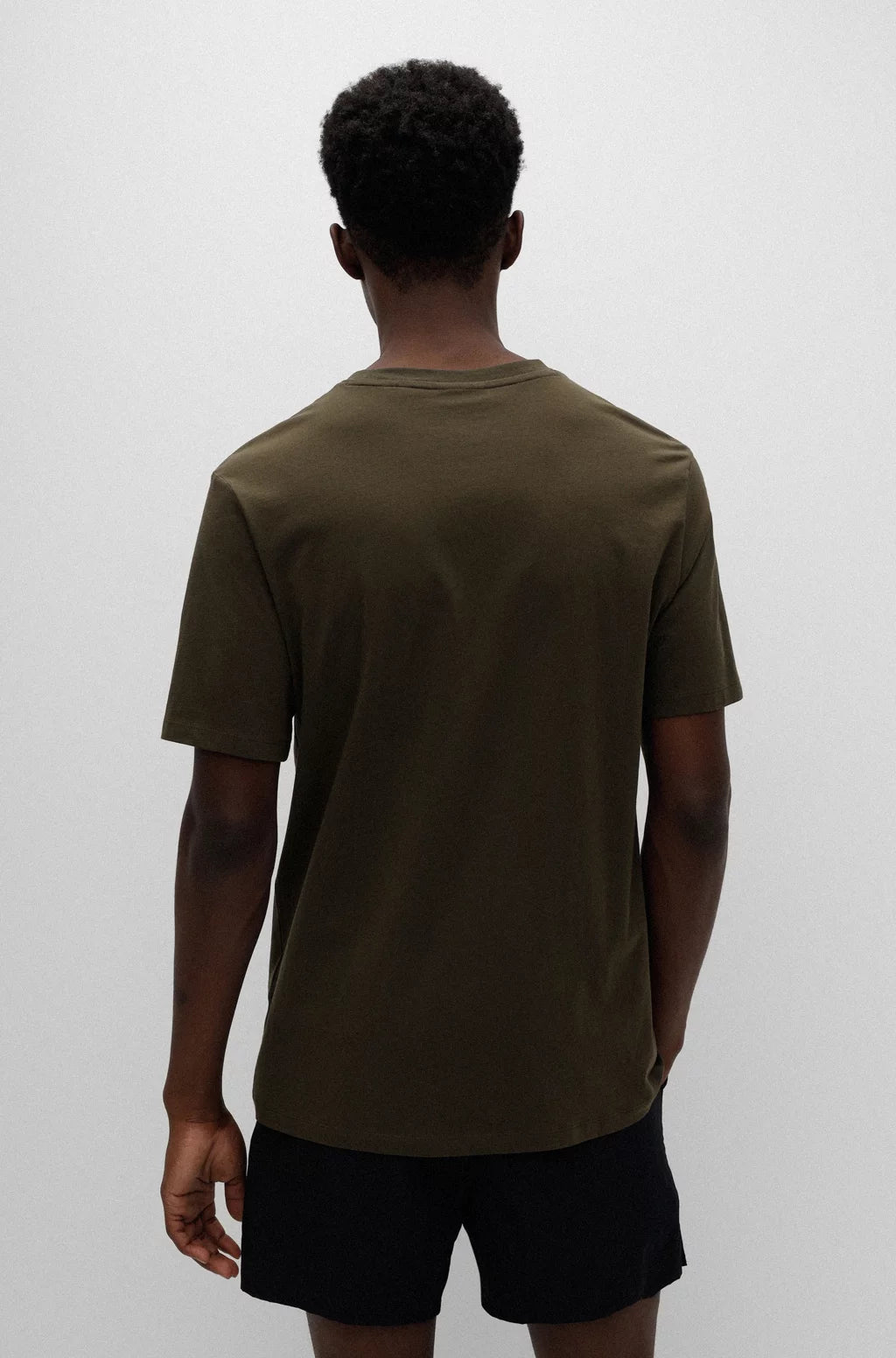 HUGO REGULAR-FIT T-SHIRT IN COTTON JERSEY WITH LOGO PRINT