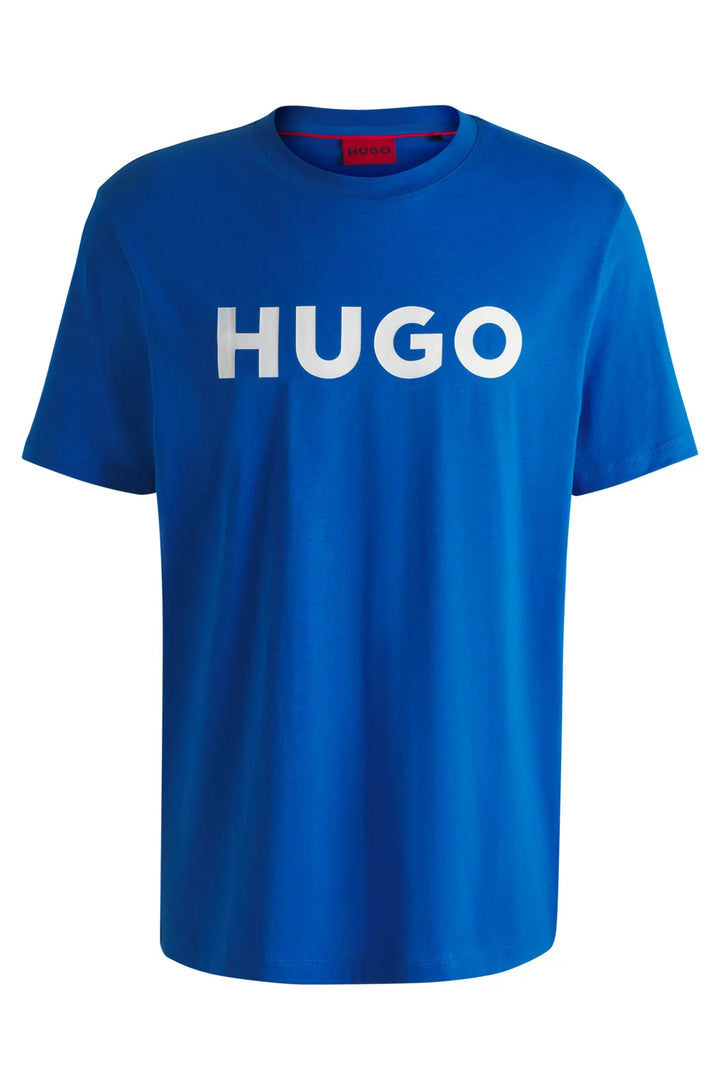 HUGO REGULAR-FIT T-SHIRT IN COTTON JERSEY WITH LOGO PRINT